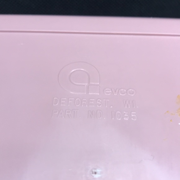 Kitchen Vintage Light Coral Pink Recipe Box With Vintage Recipe Cards